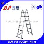 aluminium double sides telescopic ladder AP-509A-380
