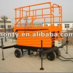Scissor lift table with hydraulic driven system