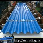 Blue color coated galvanized metal roof sheet coverage
