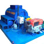 Mini mobile foam concrete production unit driven by diesel engine