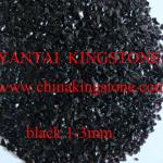 Black glass chips