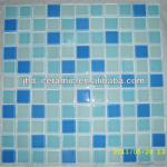 25x25 mm blue glass mosaic swimming pool tile