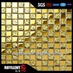 Glass material tile gold glass mosaic tile crystal tiles china manufacturer