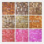 Dyed river mother of pearl shell mosaic series