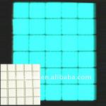 Glow in the dark glass mosaic in Turquoise glowing and long duration and acid and water resistant