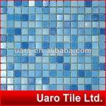 Blue range color mix swimming pool vitreous glass mosaic tiles
