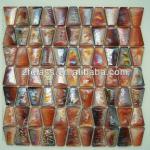 3D Iridescent Glass Mosaic Tile
