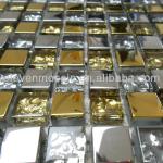 8mm thickness,Gold glass mosaic tiles.gold glass marks,gold glass mozek