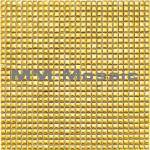 9.5mm Metal Glazed Gold Ceramic Mosaic Tiles