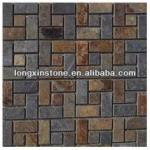 Chinese rustic stone mosaic tiles 12&#39;x12&#39;