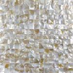 Dapple freshwater shell mosaic tiles ,backsplash,seamless mesh back