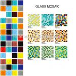 Color cheap cracked crystal glass mosaic tile