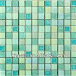 Foshan glazed ceramic tile mix glass mosaic tile metal mosaic tiles