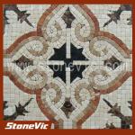unique flower stone pattern mosaic