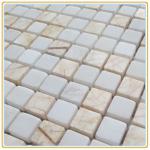 2014 new trend design oriental white marble mosaic