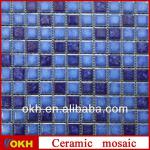 Ceramic mosaic on mesh