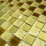 HG-JM002 Gold mirror mosaic glass tiles/Hotel mosaico
