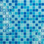 MDA332 glass mosaic Dots series blue mixture / swimming pool mosaic tiles