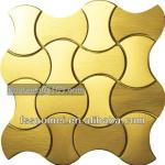 stainless golden metal mosaic tiles (SA023-8)