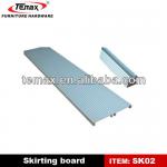 Decorative wood moulding skirting board, skirting board clips