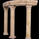 yellow travertin make roman column YZP0037