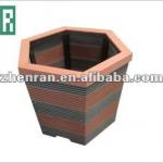 wood plastic composite multicolored flowerbox