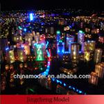 urban planning architectural scale models with lighting system