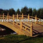 beautiful garden wooden bridge