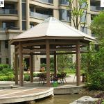 outdoor wood plastic composite decorative arbors