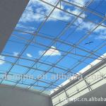 Twin-walls hollow polycarbonate sheet for daylight roofing in 100% virgin material of Bayer and GE-DM-H