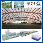 PC HOLLOW CORRUGATED ROOF SHEET PRODUCTION LINE , POLYCARBONATE ROOFING PANEL MAKING MACHINE ,PC HOLLOW CORRUGATED ROOF SHEET MA