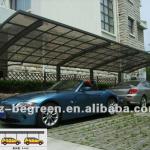 Newest style flat polycarbonate car shelter with aluminum frame