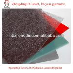 uv coating unbreakable raindrop solid embossed polycarbonate sheet