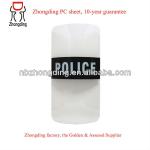 high resistance transparent polycarbonate sheet for anti-riot shield