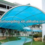 UV protected 6mm blue polycarbonate hollow sheet