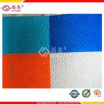 building material colored UV coated Polycarbonate embossed Sheets