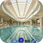 transparent polycarbonate swimming pool cover, swimming pool cover