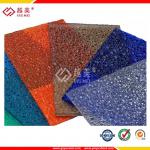 no color fade and never break diamond polycarbonate textured sheet