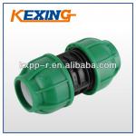 PN10 PP Compression Fitting-Coupling For Water Supply Irrigation plastic injection 25bar pressure