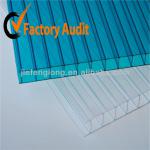 Transparent and Lake Blue PC Sun Plate pc transparent roofing sheet