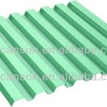 VULCAN Plastics Polycarbonate Ti-Lite Metallic Green Corrugated GRECA Sheet