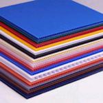 new style colorful Twin Wall Polypropylene Sheet corrugated PP hollow plastic sheet(YF2001)