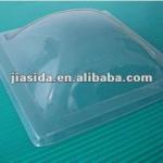 Polycarbonate solid sheet skylight covering