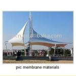reinforced polyester tensile fabric structure