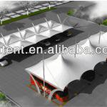 Tensile canopy roof tent, roof tent for carport