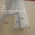 PMMA Price tag labels transparent acrylic extrusion profiles