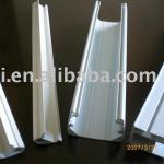 white plastic extrusion profile