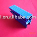 rigid plastic blue pvc profile