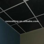 black acoustic fiberglass ceiling tiles for cinema or theater