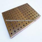 Wooden perforated acoustic panel board